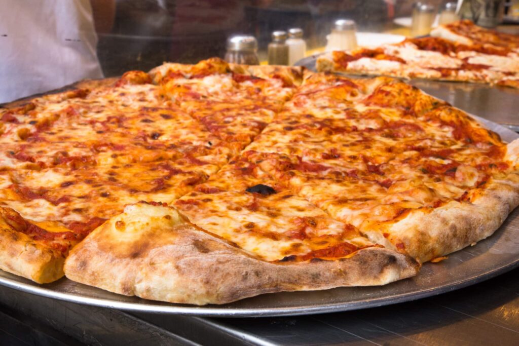 Authentic New York City Italian style pizzeria pizza pie