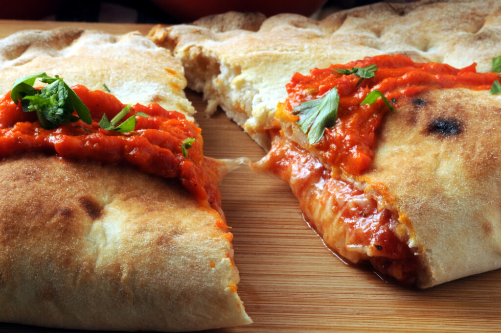Calzone mozzarella and tomato