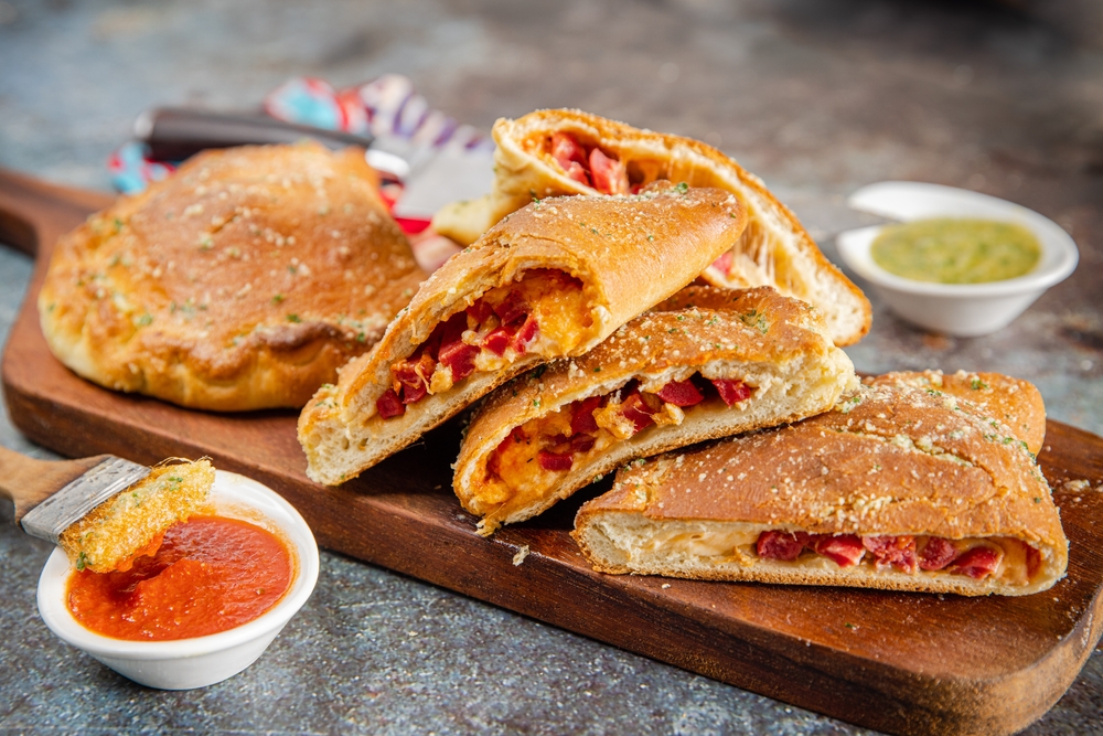 Calzone with Cheddar Cheese