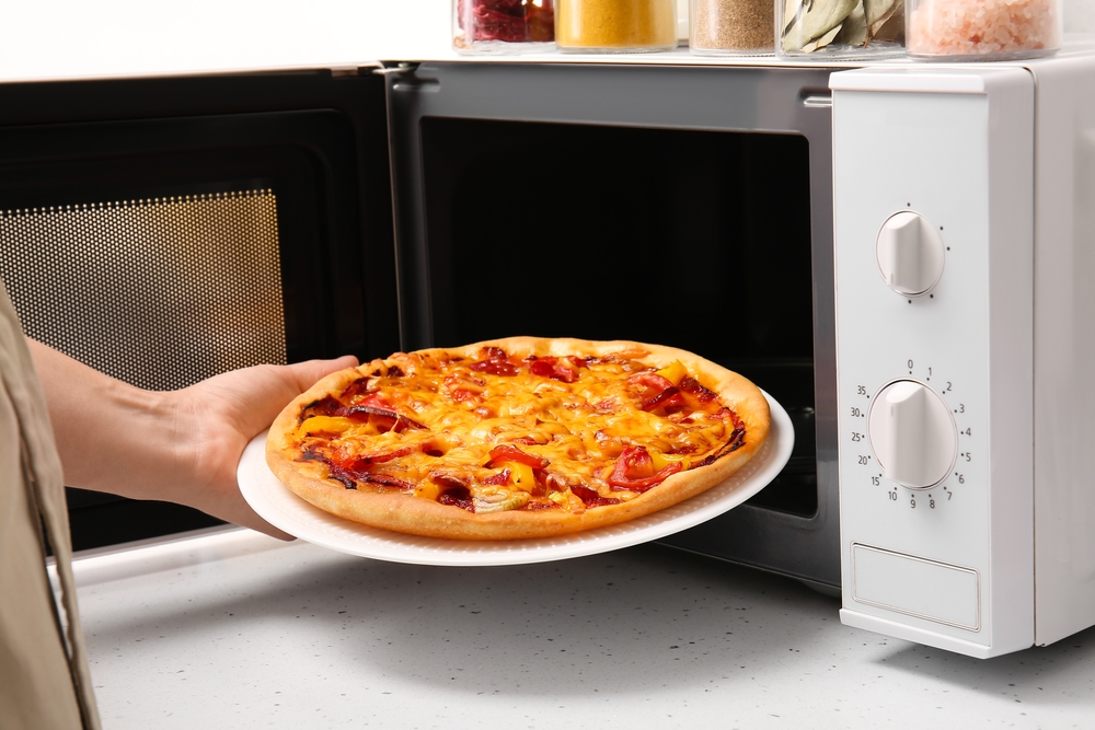 Microwaving the Pizza