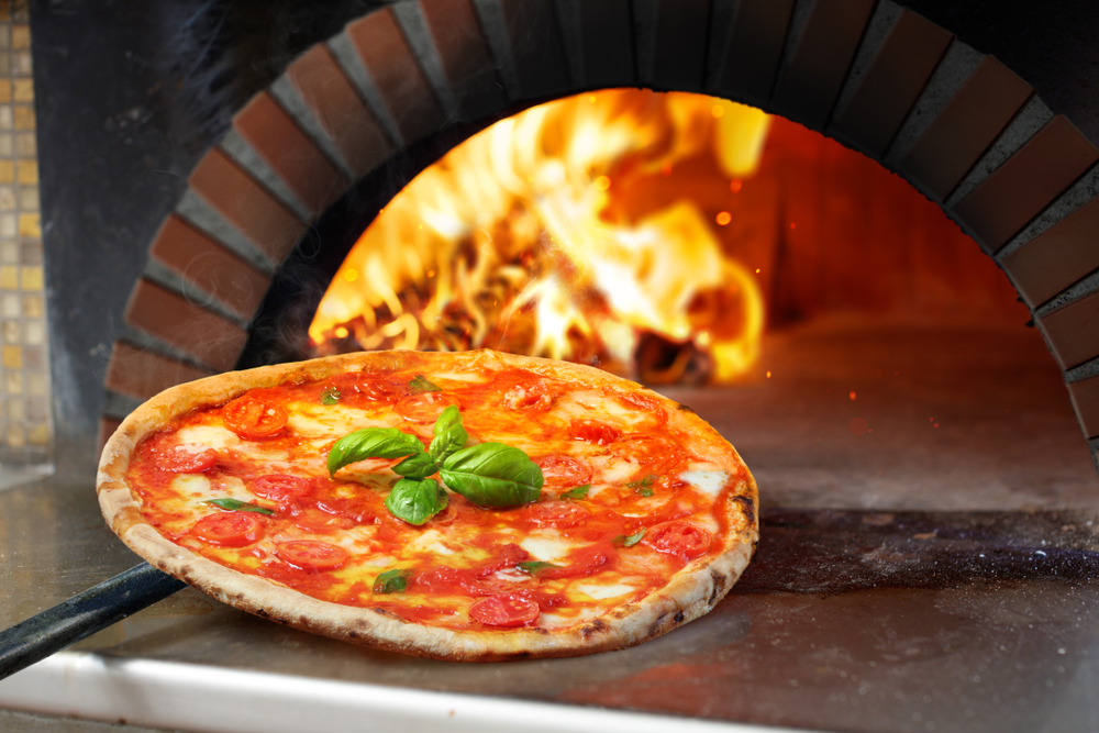 Pizza Out Of Stone Oven