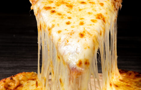 cheese on pizza